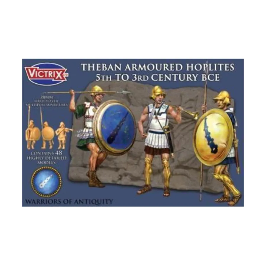 Фиванские бронированные гоплиты – 450–300 гг. до н. э., Historical Miniatures - Ancients (Victrix) (28mm)
Фиванские бронированные гоплиты – 450–300 гг. до н. э., Historical Miniatures - Ancients (Victrix) (28mm)