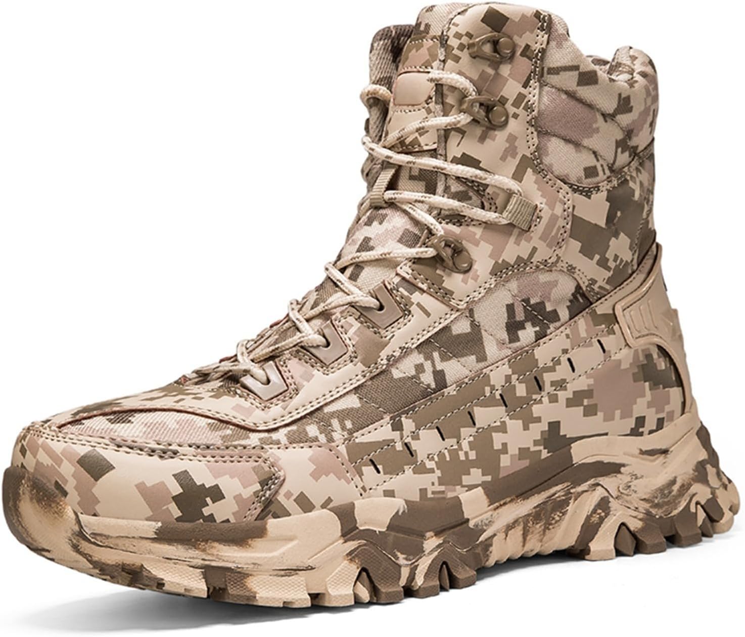 Мужские высокие ботинки с шнуровкой, военные тактические, легкие, с дышащей сетчатой подкладкой, камуфляжные, с противоскользящей подошвой, поддержкой свода стопы, для походов, кемпинга Tengfeifly, хаки
Мужские высокие ботинки с шнуровкой, военные тактические, легкие, с дышащей сетчатой подкладкой, камуфляжные, с противоскользящей подошвой, поддержкой свода стопы, для походов, кемпинга Tengfeifly, хаки
