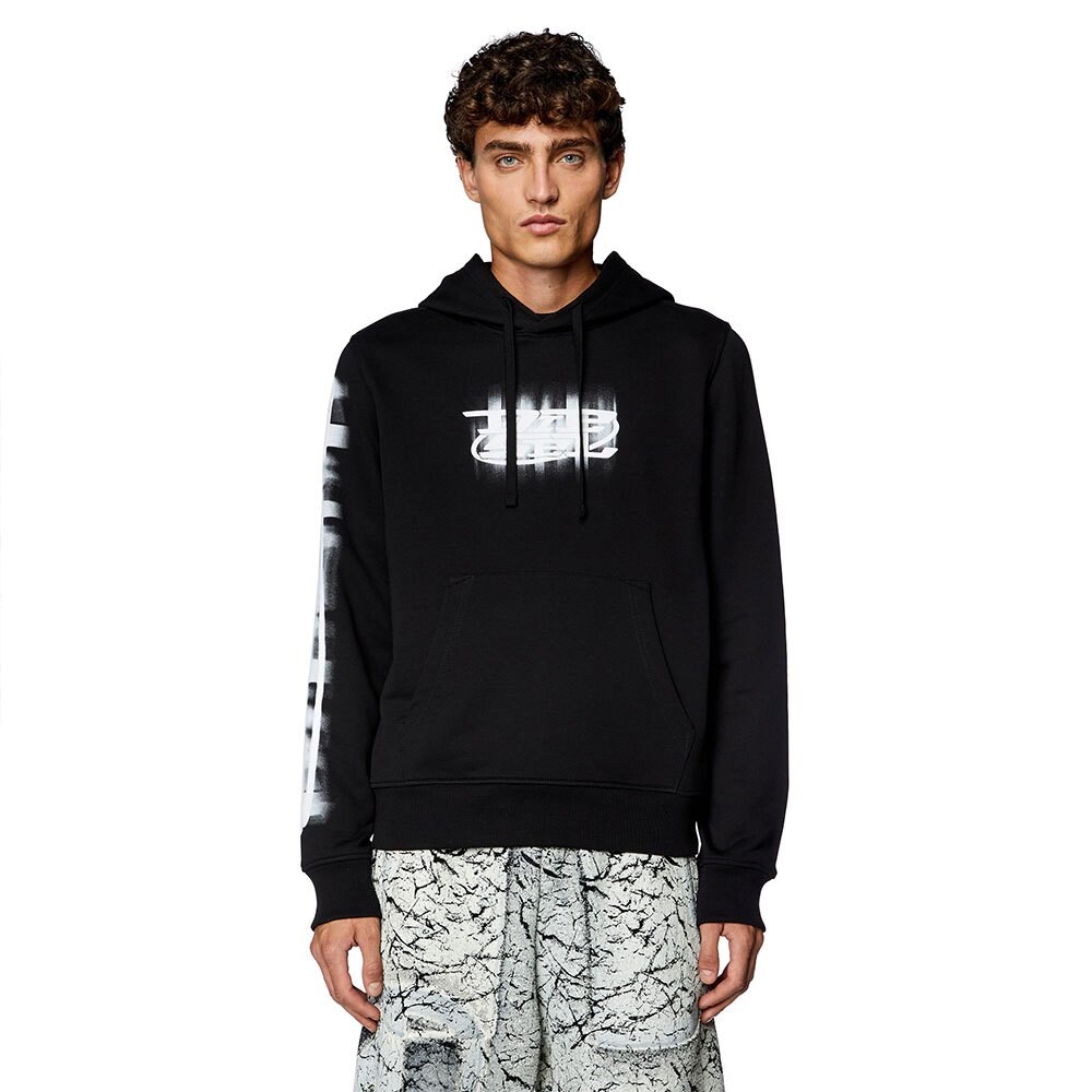 Худи Diesel Ginn N, черный 
Худи Diesel Ginn N, черный