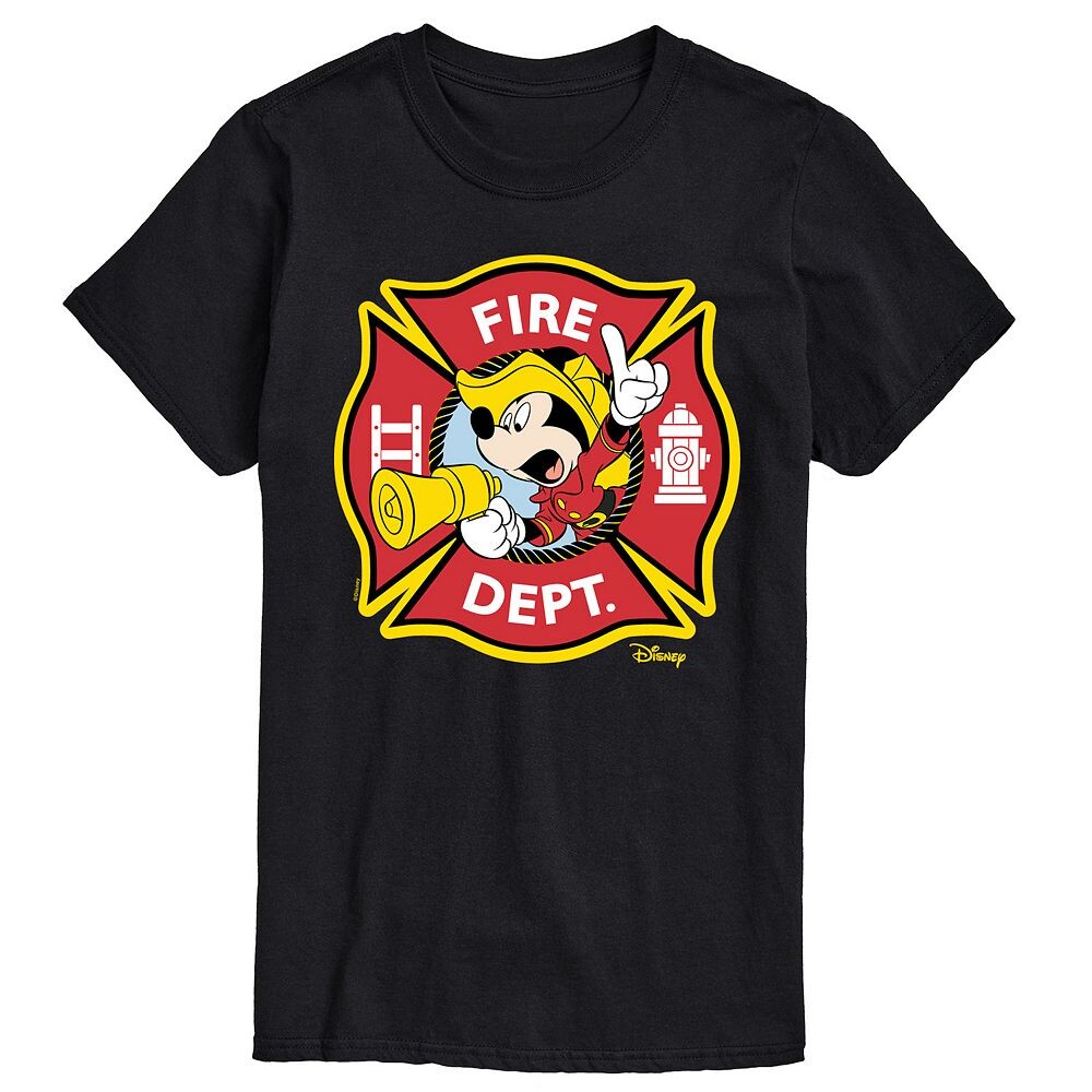 Мужская футболка с рисунком Микки Мауса Disney's Fire Dept., черный
Мужская футболка с рисунком Микки Мауса Disney's Fire Dept., черный