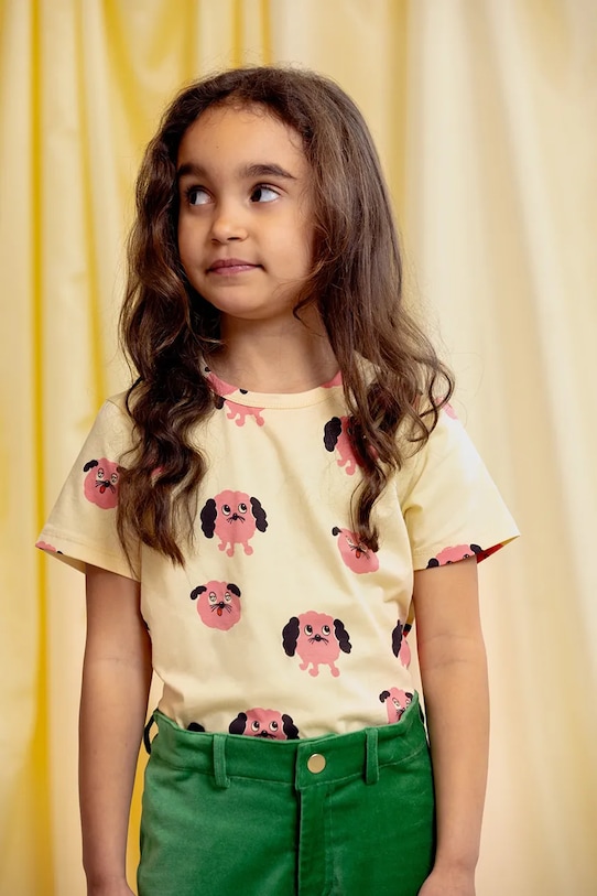 Детская футболка с собачкой Mini Rodini, желтый
Детская футболка с собачкой Mini Rodini, желтый