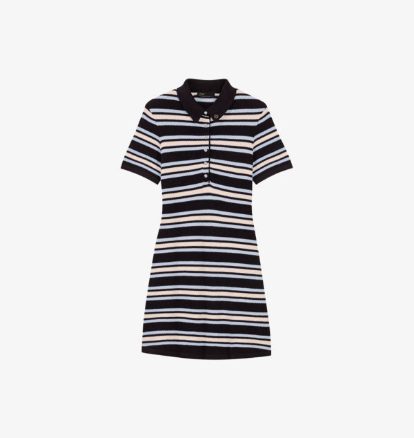 Полосатое мини-платье из хлопковой смеси с короткими рукавами Maje, цвет tricolore
Полосатое мини-платье из хлопковой смеси с короткими рукавами Maje, цвет tricolore