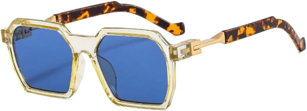 Мужские солнцезащитные очки в стиле ретро Polygon, модные солнцезащитные очки UV400, женские трендовые очки серо-оранжевого цвета VVTWSSW, Yellow Leopard Blue
Мужские солнцезащитные очки в стиле ретро Polygon, модные солнцезащитные очки UV400, женские трендовые очки серо-оранжевого цвета VVTWSSW, Yellow Leopard Blue