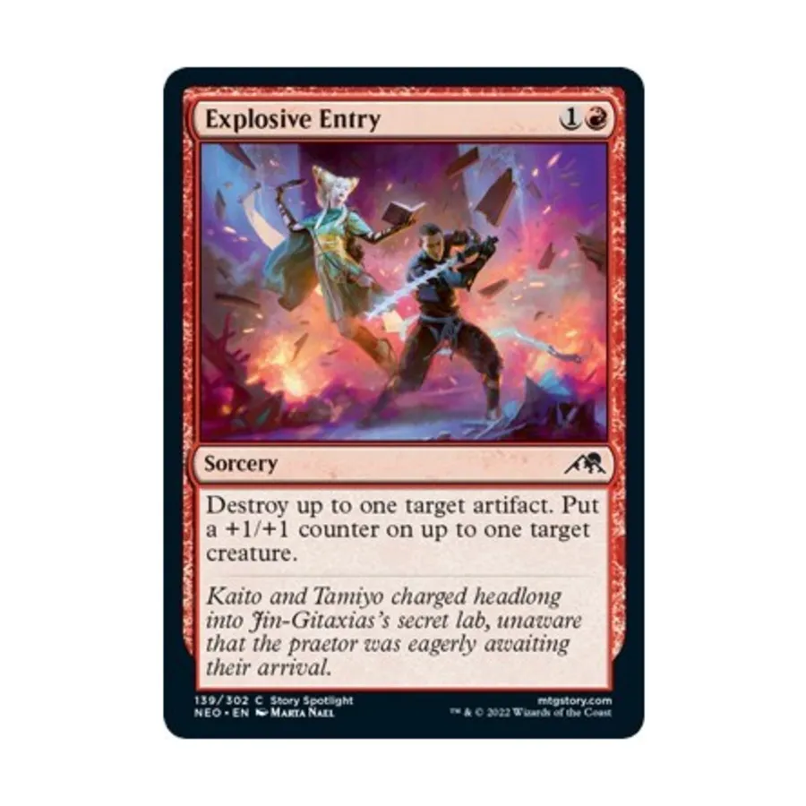 CCG Взрывоопасное проникновение (C) (фольга), MTG - Kamigawa : Neon Dynasty
CCG Взрывоопасное проникновение (C) (фольга), MTG - Kamigawa : Neon Dynasty