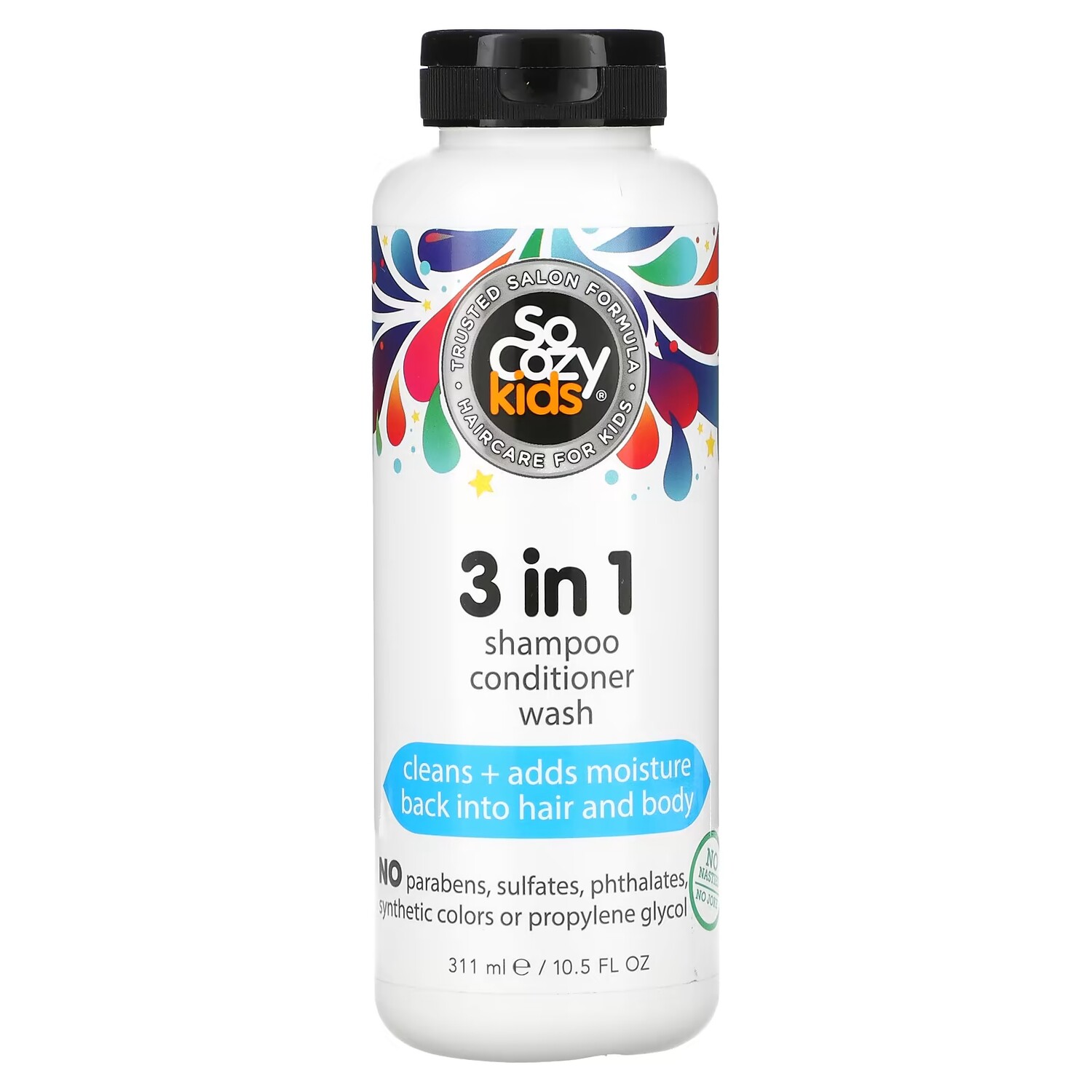 Детский шампунь-кондиционер «3 в 1», 10,5 жидких унций (311 мл) SoCozy
Детский шампунь-кондиционер «3 в 1», 10,5 жидких унций (311 мл) SoCozy