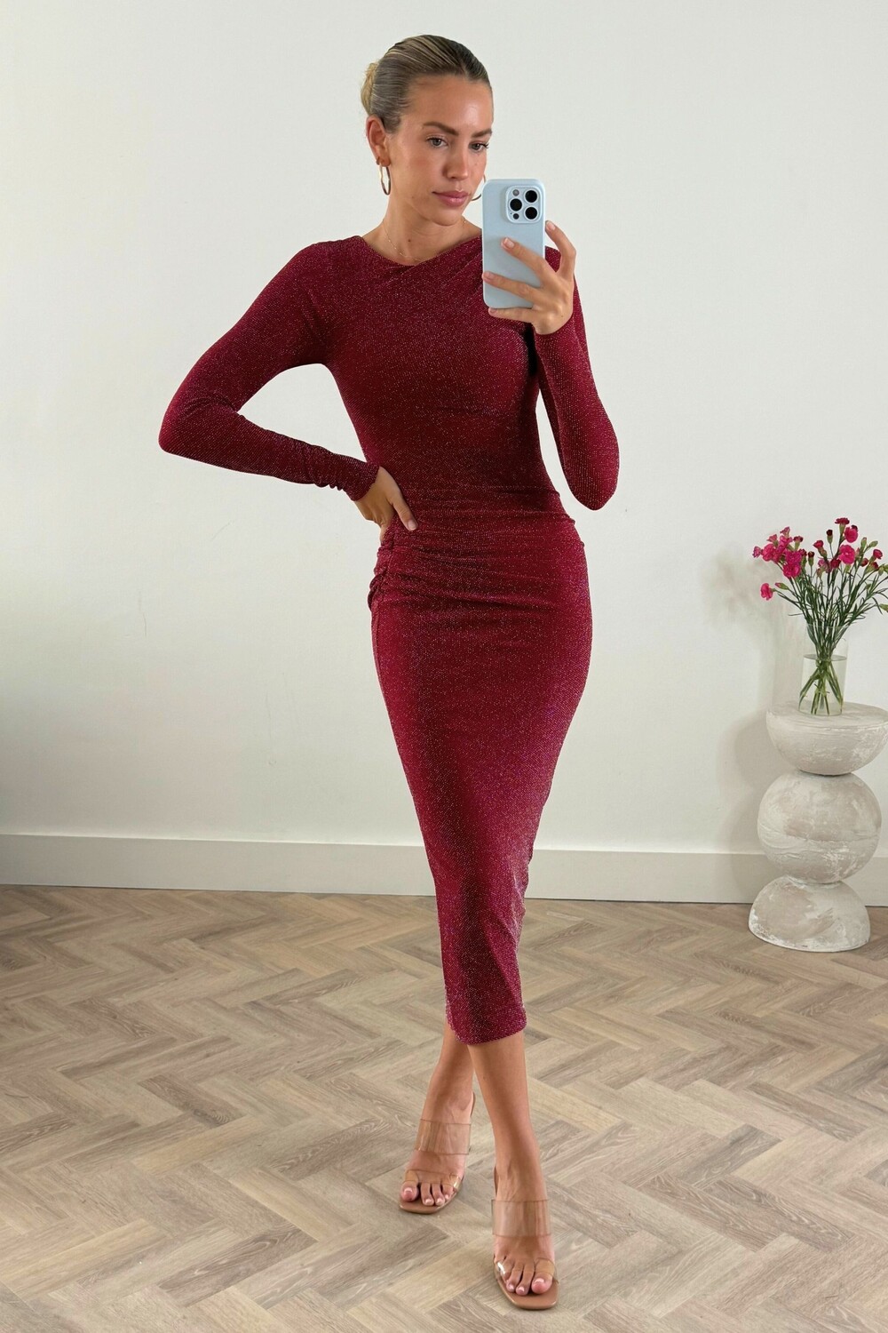 Платье макси с высоким воротом Beckett Style Cheat, красный
Платье макси с высоким воротом Beckett Style Cheat, красный