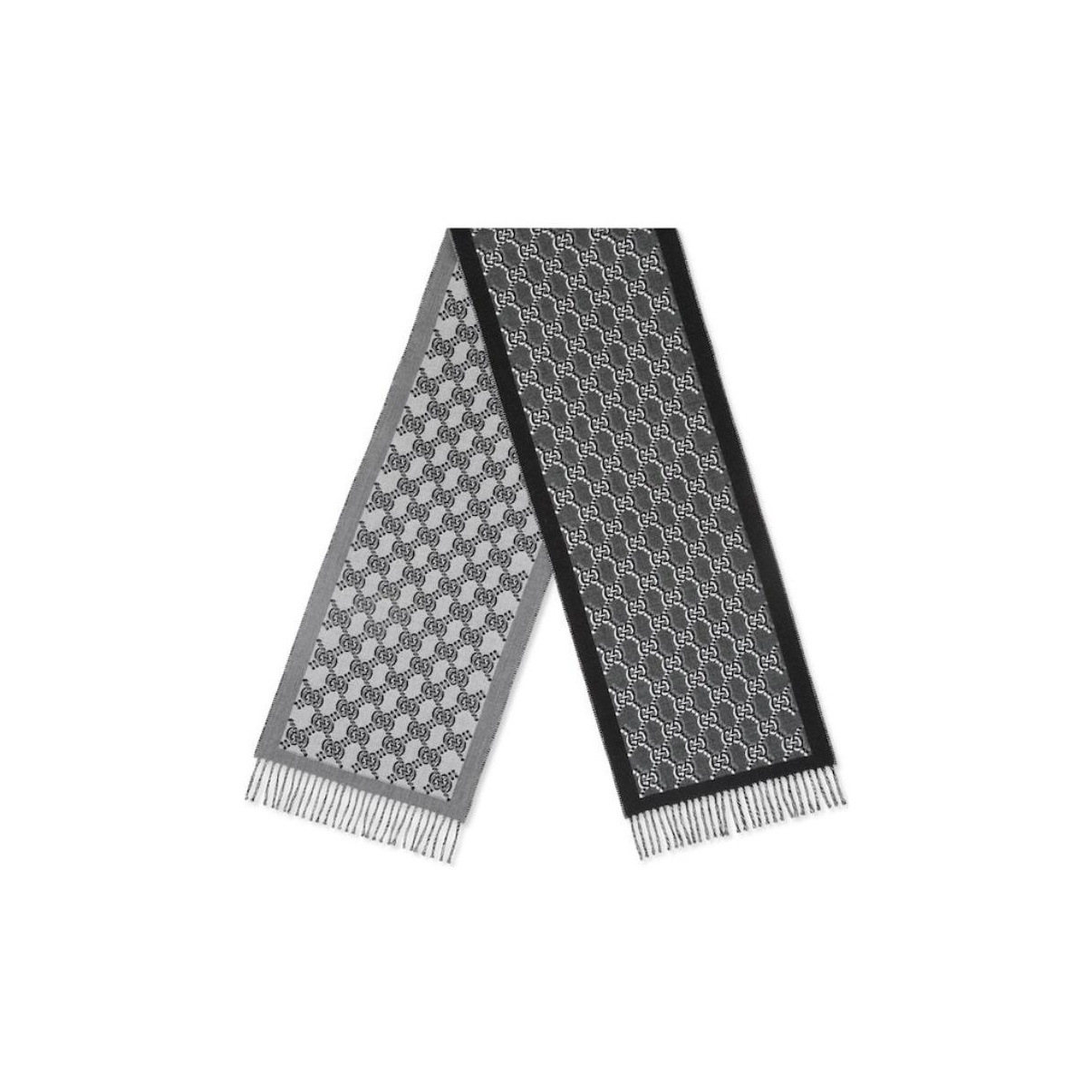 GUCCI Шерстяной вязаный шарф унисекс серый, Gray
GUCCI Шерстяной вязаный шарф унисекс серый, Gray