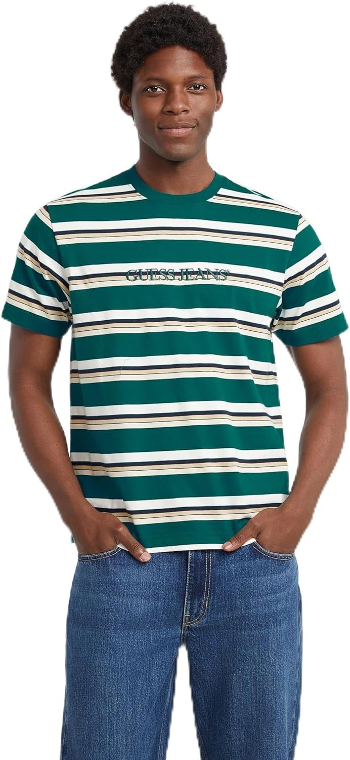 Футболка Regular Striped с вышитым логотипом GUESS, Tropic Teal Multi Stripes
Футболка Regular Striped с вышитым логотипом GUESS, Tropic Teal Multi Stripes