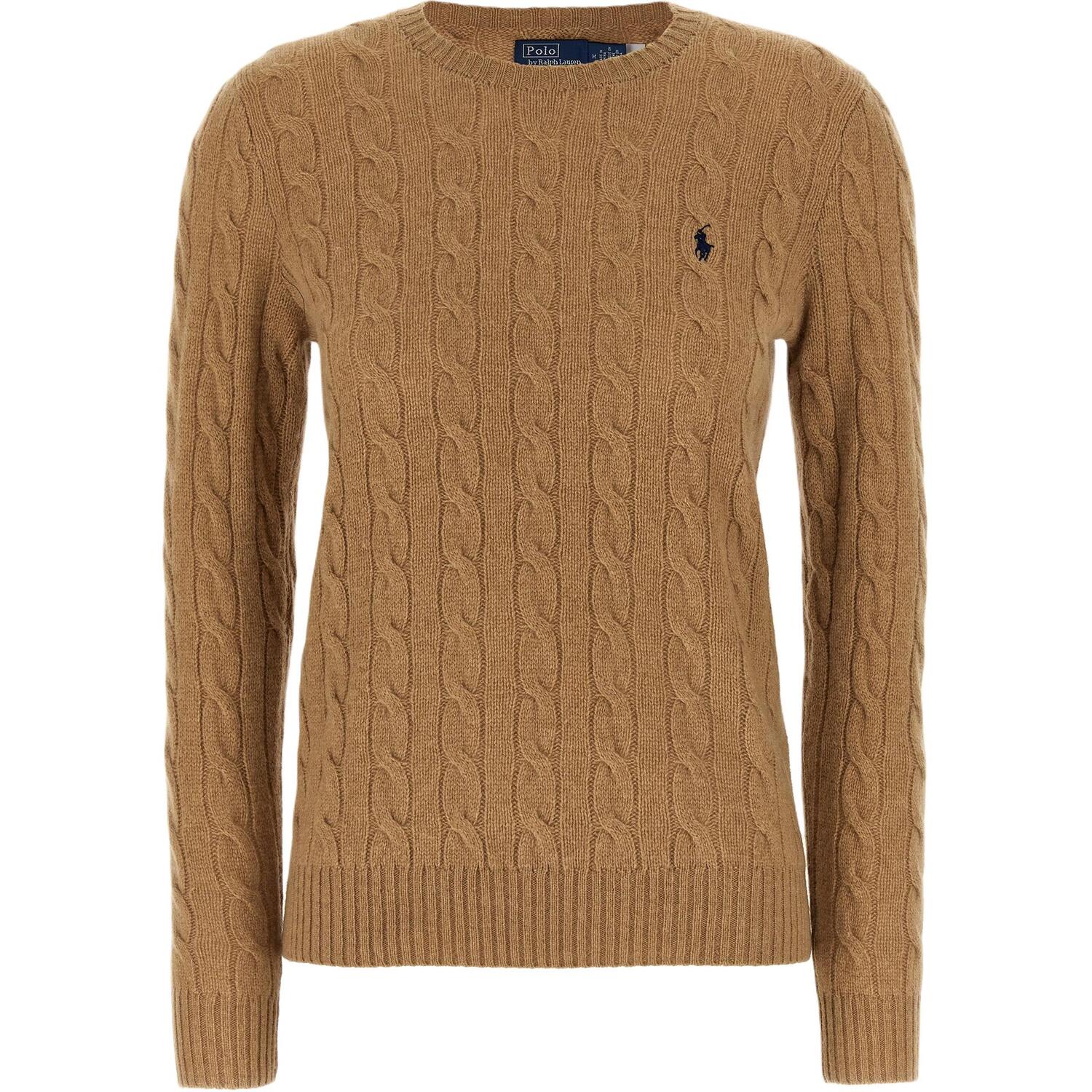 Вязаный свитер с вышитым логотипом и косами Polo Ralph Lauren, camel
Вязаный свитер с вышитым логотипом и косами Polo Ralph Lauren, camel