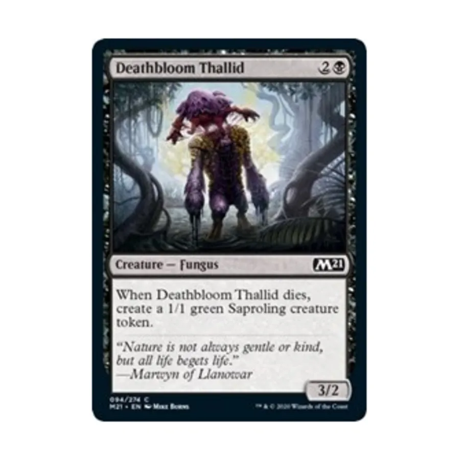 CCG Таллид Смертоцвета (клавиша C), MTG - Core Set 2021
CCG Таллид Смертоцвета (клавиша C), MTG - Core Set 2021