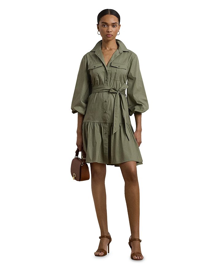 Платье-рубашка из хлопковой смеси с поясом Ralph Lauren, зеленый
Платье-рубашка из хлопковой смеси с поясом Ralph Lauren, зеленый