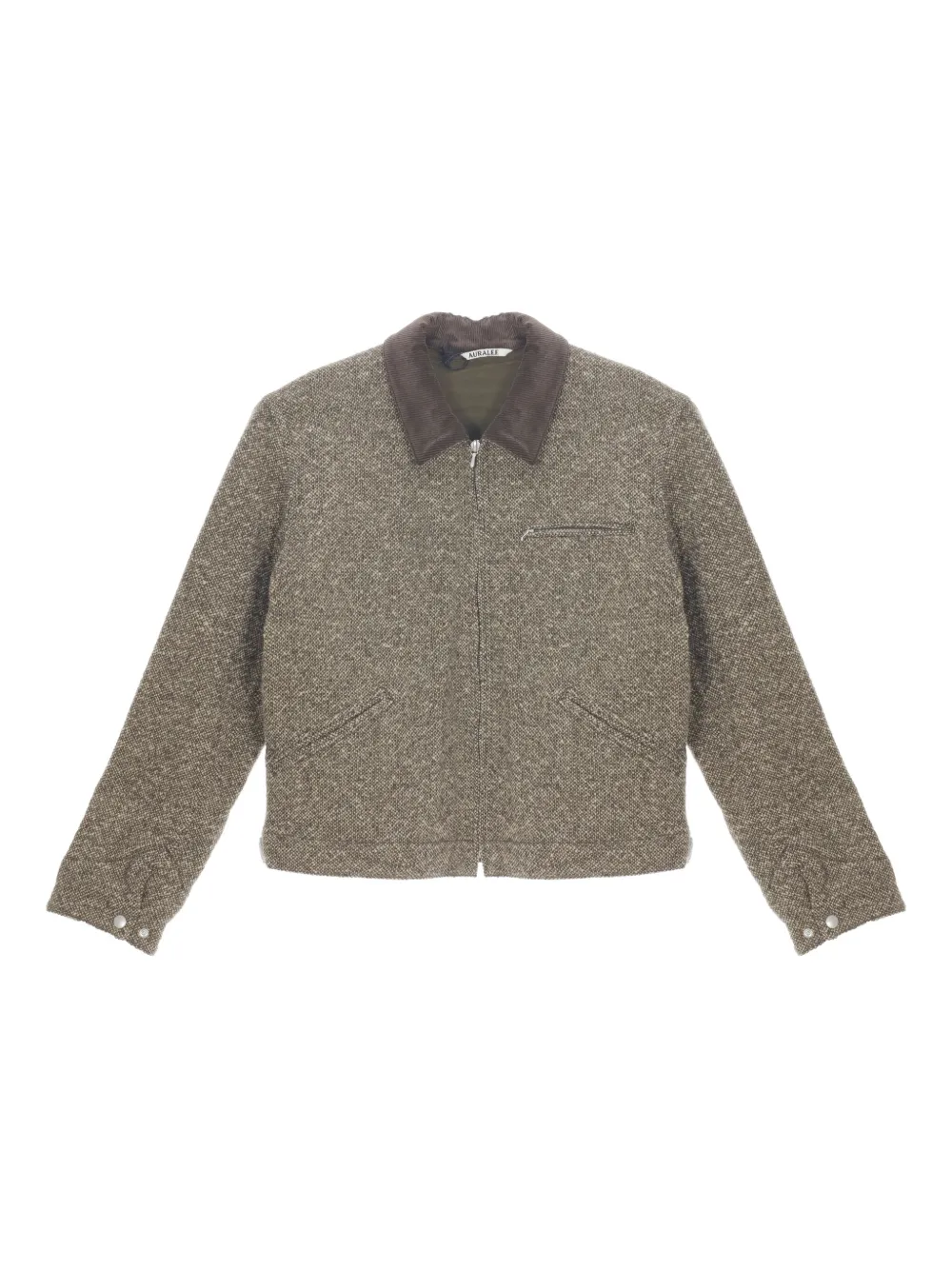 Твидовая куртка на молнии Auralee, коричневый
Твидовая куртка на молнии Auralee, коричневый