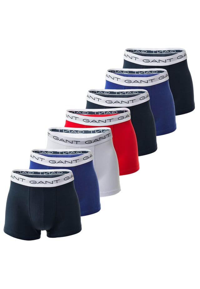Боксеры-Шорты 7 шт. в упаковке - трусы-боксеры 7 шт. в упаковке хлопок стрейч однотонные Gant, мультиколор
Боксеры-Шорты 7 шт. в упаковке - трусы-боксеры 7 шт. в упаковке хлопок стрейч однотонные Gant, мультиколор