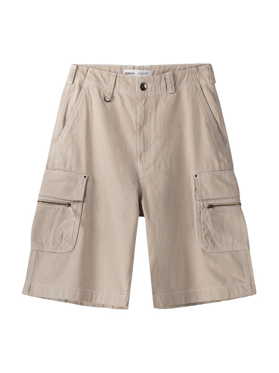 Брюки Bershka Loose fit Cargo Pants, песочный
Брюки Bershka Loose fit Cargo Pants, песочный