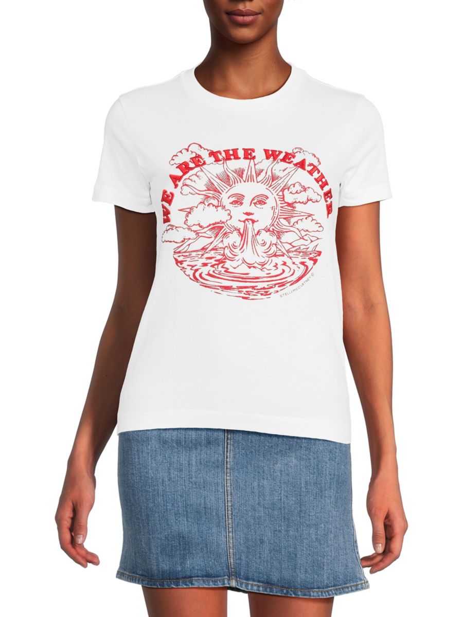 Футболка из хлопка с графическим принтом Солнце Stella McCartney, цвет Pure White
Футболка из хлопка с графическим принтом Солнце Stella McCartney, цвет Pure White