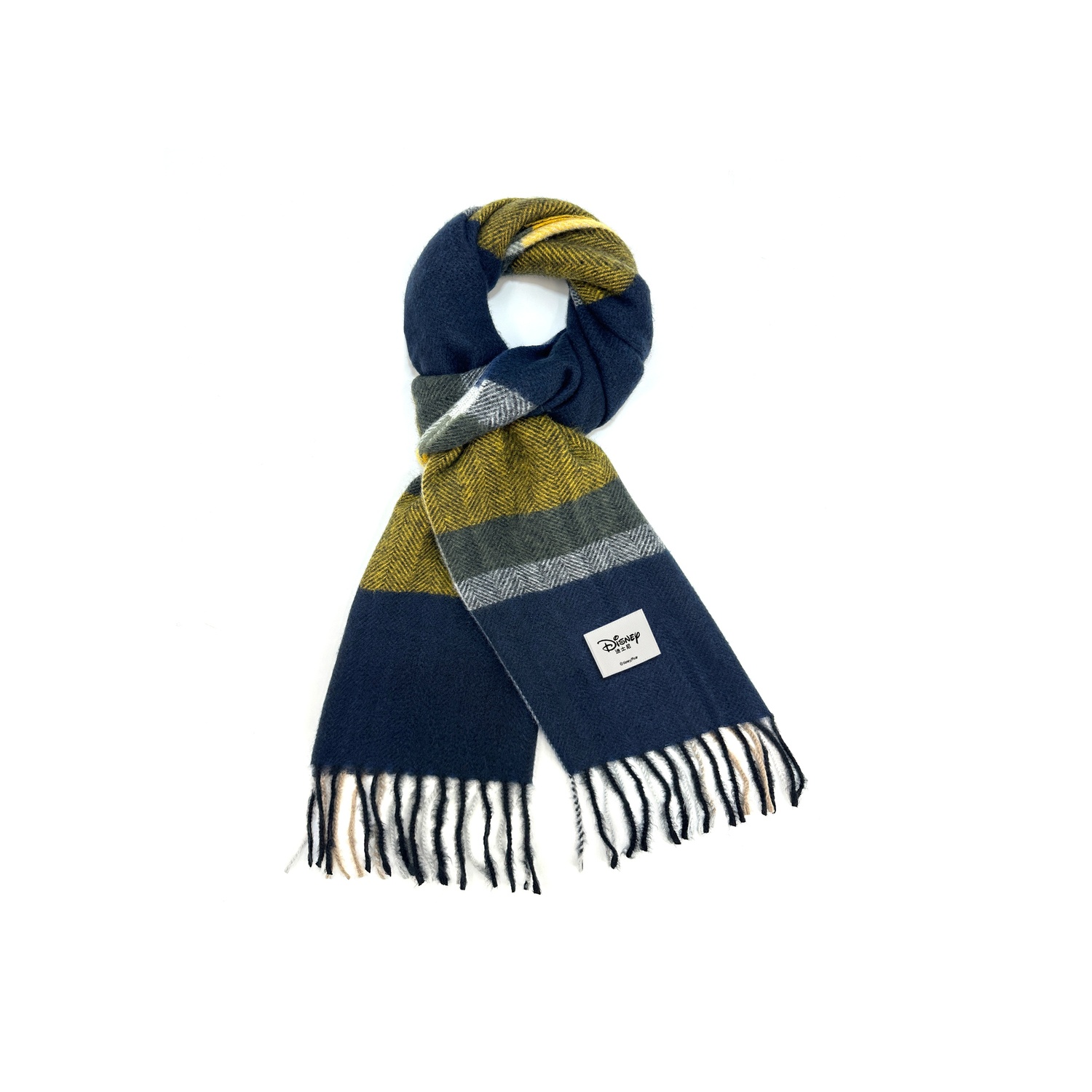 Disney Полиэстеровый вязаный шарф унисекс, Navy Blue & Yellow 
Disney Полиэстеровый вязаный шарф унисекс, Navy Blue & Yellow