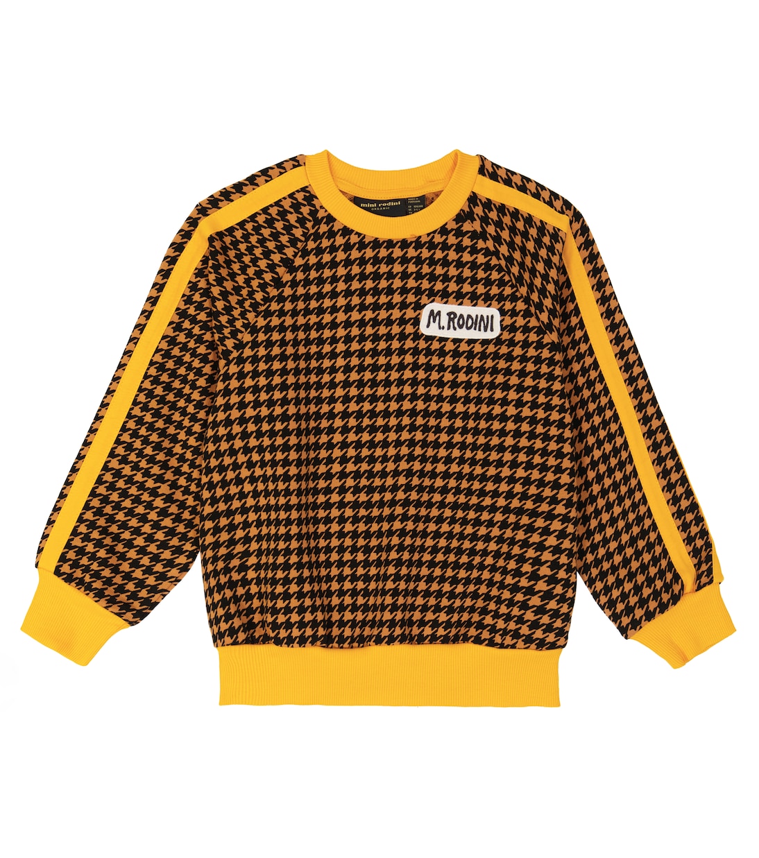 Хлопковая толстовка с логотипом и рисунком гусиная лапка Mini Rodini, коричневый
Хлопковая толстовка с логотипом и рисунком гусиная лапка Mini Rodini, коричневый