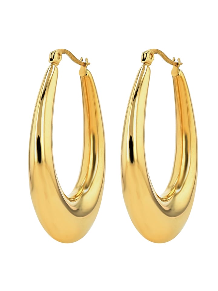 Женские серьги-кольца Adeliás из нержавеющей стали в золотом исполнении
Женские серьги-кольца Adeliás из нержавеющей стали в золотом исполнении