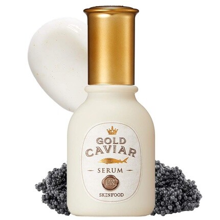 SKINFOOD Gold Caviar EX Serum 50 мл - Концентрированная питательная сыворотка с икрой и золотом для сухой, дряблой и стареющей кожи - Лучшие осветляющие увлажняющие средства - Средство против морщин и прыщей Skin Food Since 1957
SKINFOOD Gold Caviar EX Serum 50 мл - Концентрированная питательная сыворотка с икрой и золотом для сухой, дряблой и стареющей кожи - Лучшие осветляющие увлажняющие средства - Средство против морщин и прыщей Skin Food Since 1957