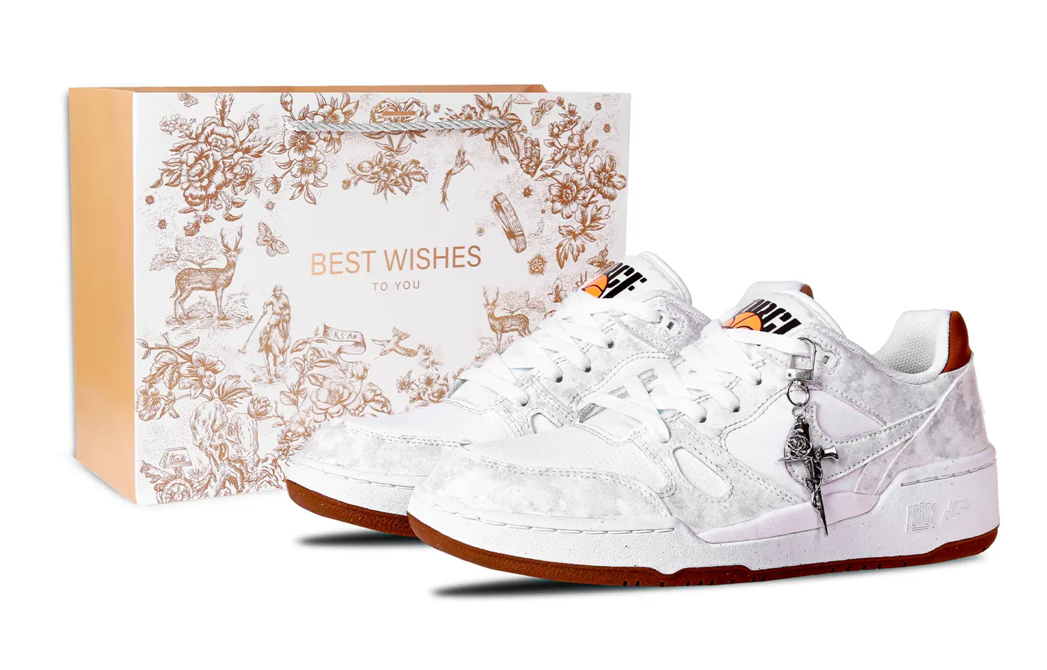 Nike Full Force White Brown Chapter, специальная сумка для покупок PU, устойчивые к скольжению и истиранию низкие кроссовки для скейтбординга
Nike Full Force White Brown Chapter, специальная сумка для покупок PU, устойчивые к скольжению и истиранию низкие кроссовки для скейтбординга
