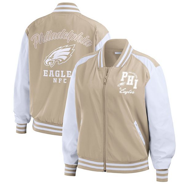 Женская бежевая курка-бомбер philadelphia eagles tonal на молнии Wear By Erin Andrews
Женская бежевая курка-бомбер philadelphia eagles tonal на молнии Wear By Erin Andrews
