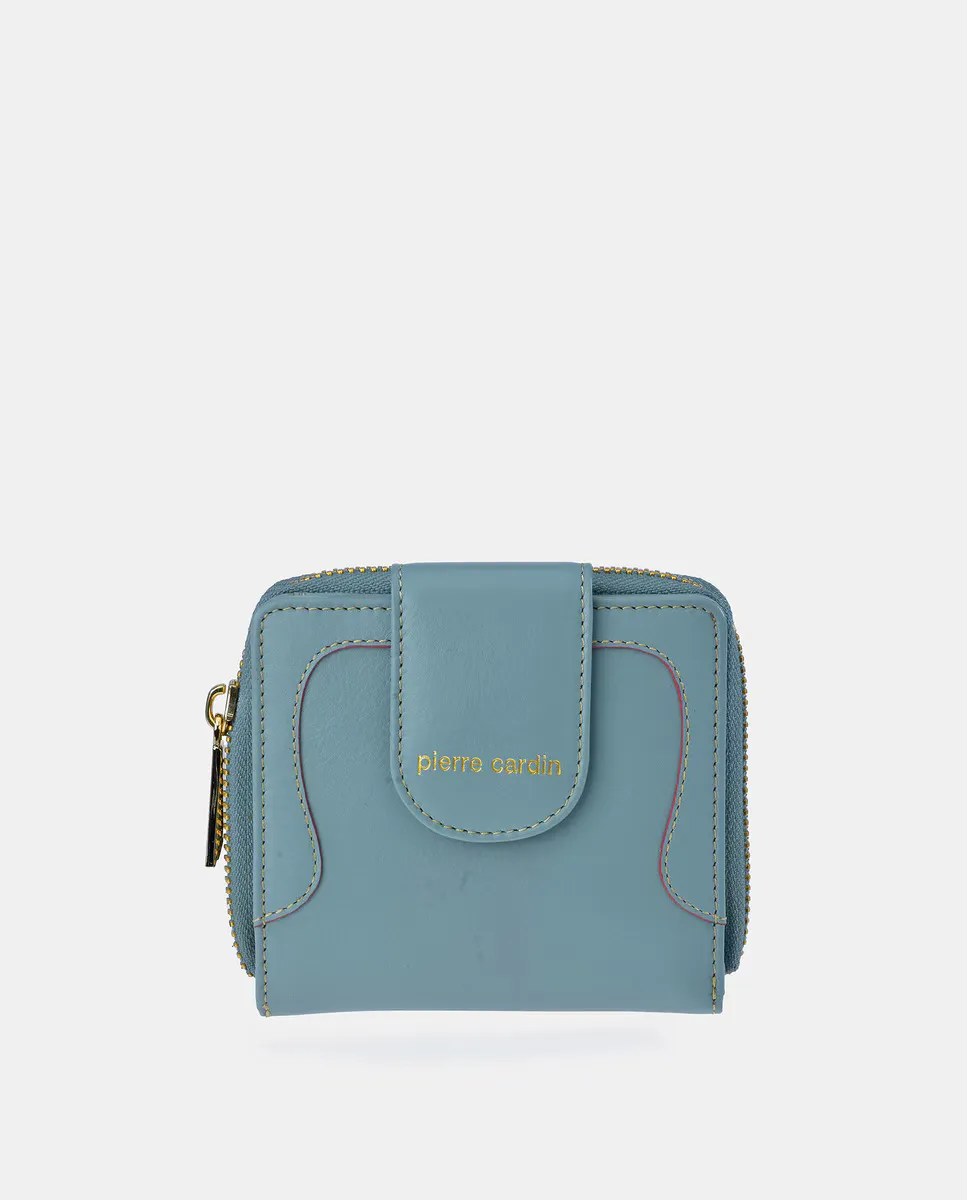 Маленький кожаный кошелек-монетница Pierre Cardin для женщин, светло-голубой
Маленький кожаный кошелек-монетница Pierre Cardin для женщин, светло-голубой