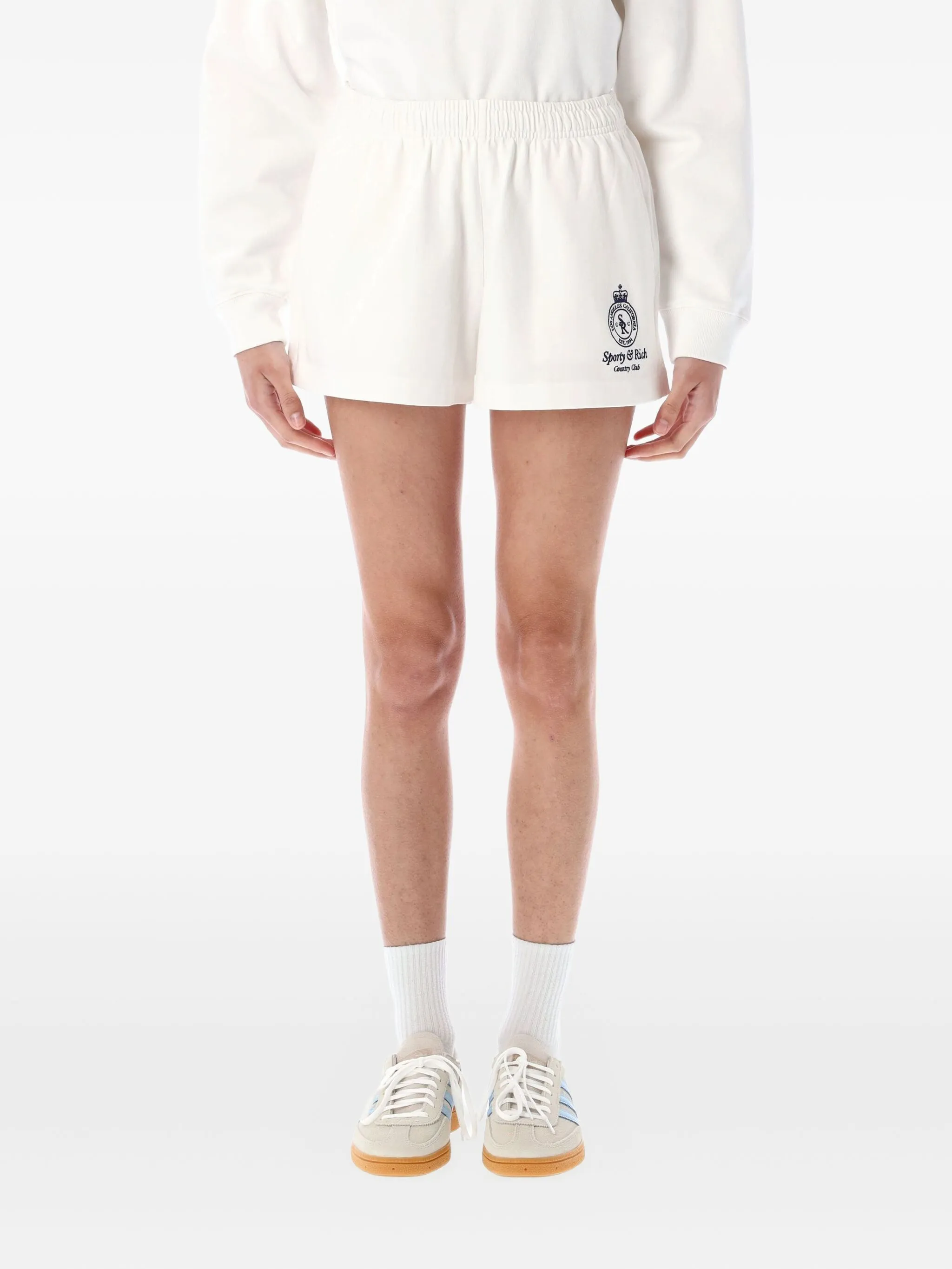 Шорты с логотипом Sporty & Rich, белый
Шорты с логотипом Sporty & Rich, белый