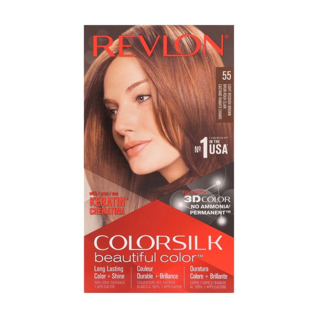 Кератиновая краска для волос Colorsilk Revlon, цвет 55
Кератиновая краска для волос Colorsilk Revlon, цвет 55