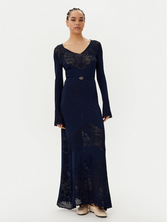 Облегающее трикотажное платье 251TP3240 Twinset, синий
Облегающее трикотажное платье 251TP3240 Twinset, синий