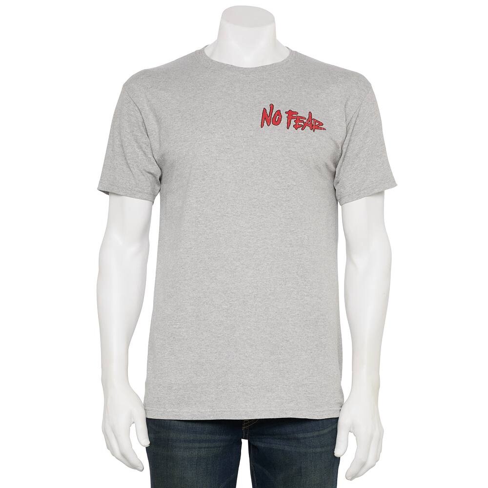 Мужская футболка No Fear с рисунком "Nothin But A Fear Thing" Bioworld, серый 
Мужская футболка No Fear с рисунком "Nothin But A Fear Thing" Bioworld, серый