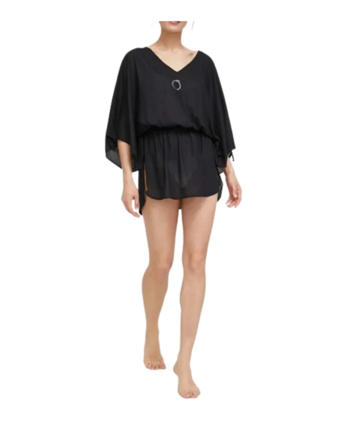 Платье-Кафтан с акварельным логотипом Trussardi, черный
Платье-Кафтан с акварельным логотипом Trussardi, черный