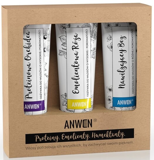 Мл, подарочный набор высокопористых кондиционеров для волос Anwen, 3x100
Мл, подарочный набор высокопористых кондиционеров для волос Anwen, 3x100