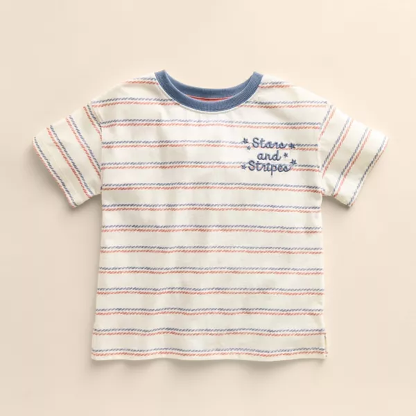 Детская органическая футболка с коротким рукавом для малышей Little Co. By Lauren Conrad, цвет ivory rope stripe
Детская органическая футболка с коротким рукавом для малышей Little Co. By Lauren Conrad, цвет ivory rope stripe