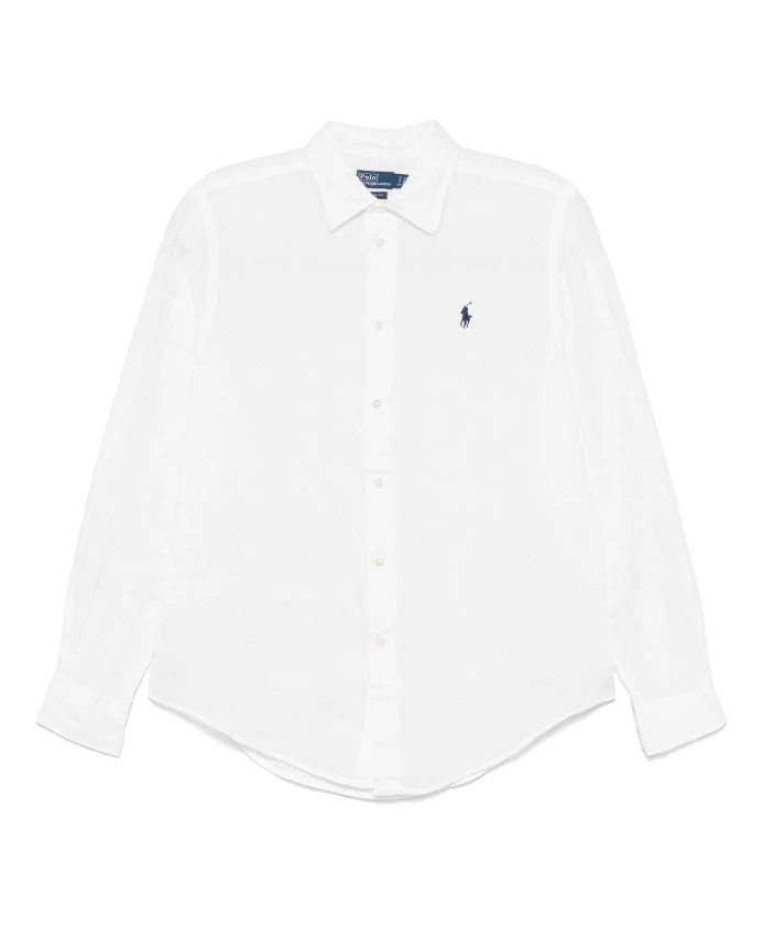 Белая льняная рубашка с вышитым пони. Polo Ralph Lauren, белый
Белая льняная рубашка с вышитым пони. Polo Ralph Lauren, белый