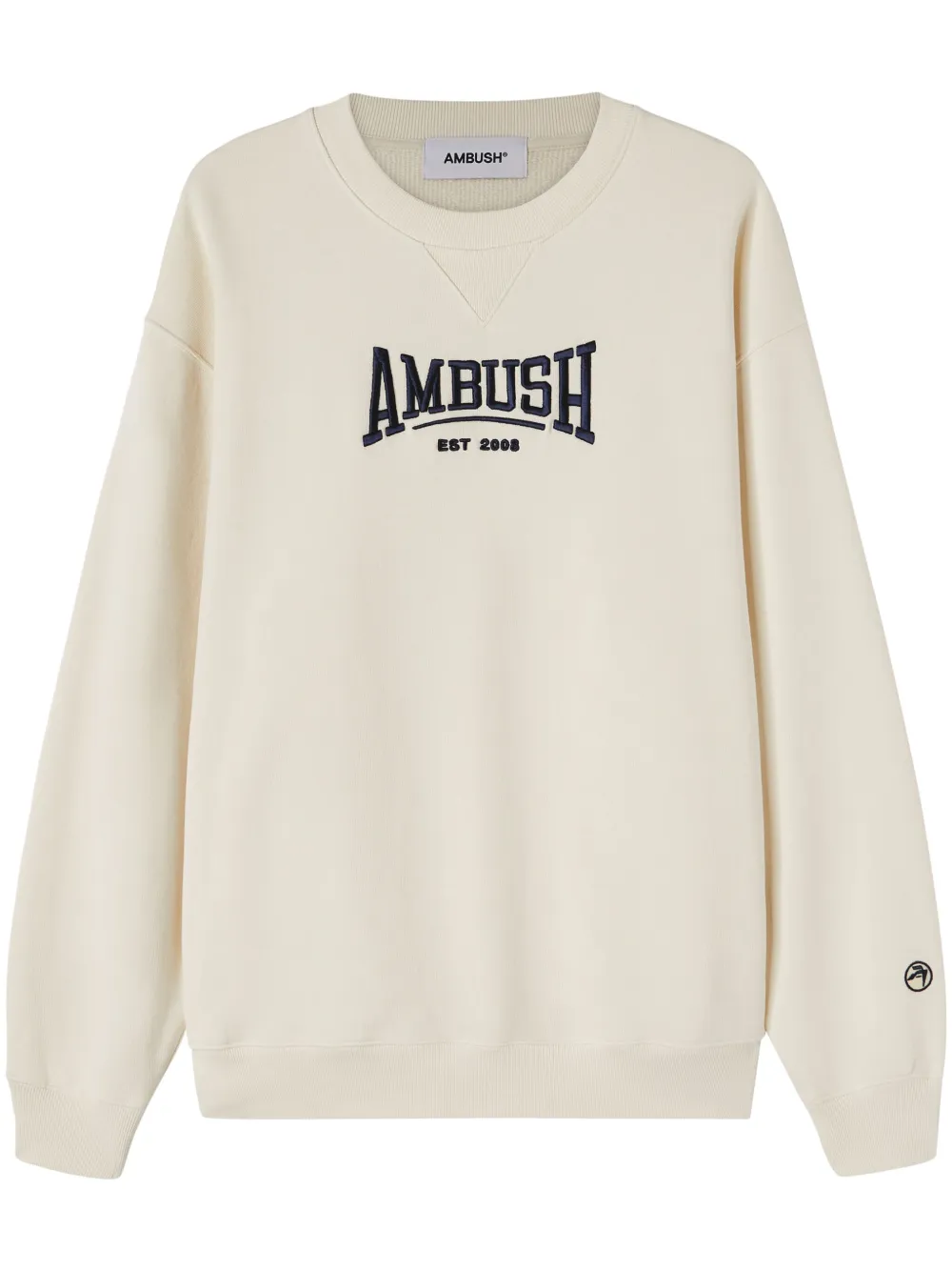 Толстовка из органического хлопка с вышитым логотипом AMBUSH, белый
Толстовка из органического хлопка с вышитым логотипом AMBUSH, белый