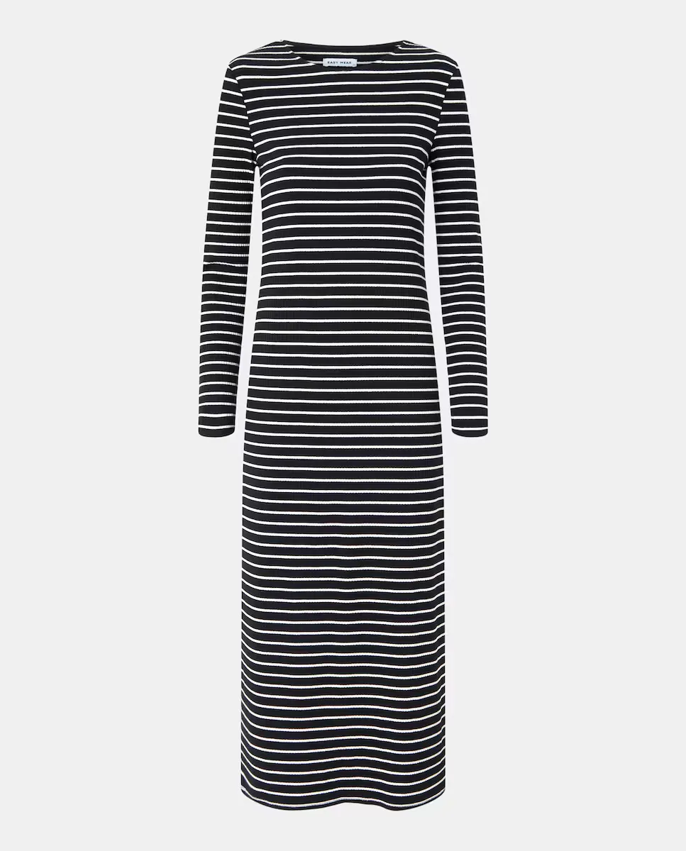 Полосатое платье с длинным рукавом Easy Wear, чёрный
Полосатое платье с длинным рукавом Easy Wear, чёрный