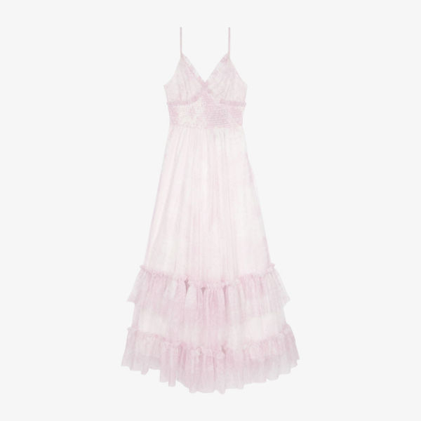 Платье макси The Kooples из тюля с принтом пейсли, белый
Платье макси The Kooples из тюля с принтом пейсли, белый