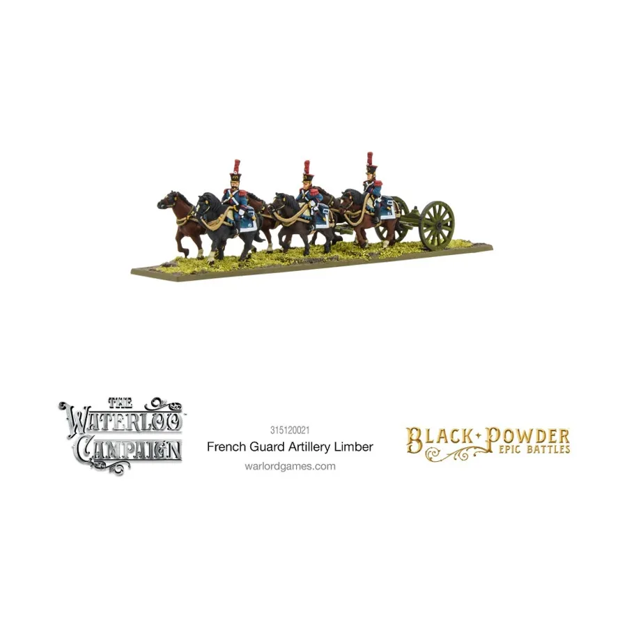 Французская гвардейская артиллерийская передка, Black Powder - Epic Battles - The Waterloo Campaign (15mm)
Французская гвардейская артиллерийская передка, Black Powder - Epic Battles - The Waterloo Campaign (15mm)