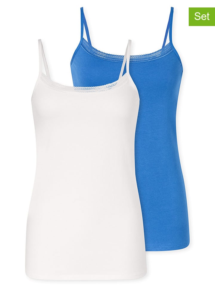 Топ Schiesser, белый/синий
Топ Schiesser, белый/синий