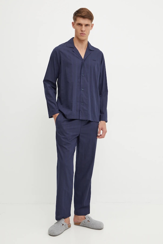 Хлопковая пижама Boss, темно-синий
Хлопковая пижама Boss, темно-синий