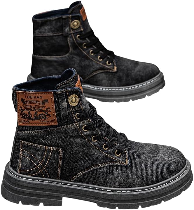 Мужские модные кроссовки большого размера, высокие шнуровочные туфли для мотоцикла, высокие джинсовые кроссовки Hchctry, черный
Мужские модные кроссовки большого размера, высокие шнуровочные туфли для мотоцикла, высокие джинсовые кроссовки Hchctry, черный