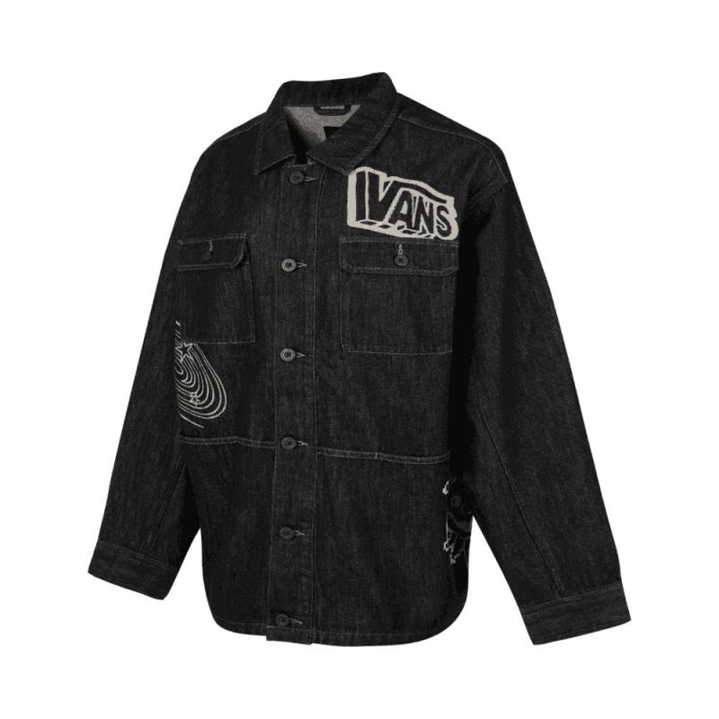 Vans Черная джинсовая куртка мужская
Vans Черная джинсовая куртка мужская