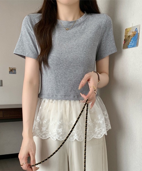 Прозрачный кружевной топ Doux Belle, серый
Прозрачный кружевной топ Doux Belle, серый