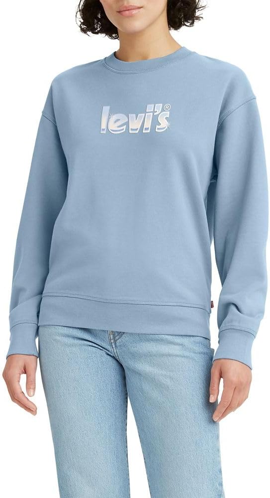 Женская толстовка Levi's Graphic Standard с круглым вырезом, Poster Logo Crystal Blue
Женская толстовка Levi's Graphic Standard с круглым вырезом, Poster Logo Crystal Blue