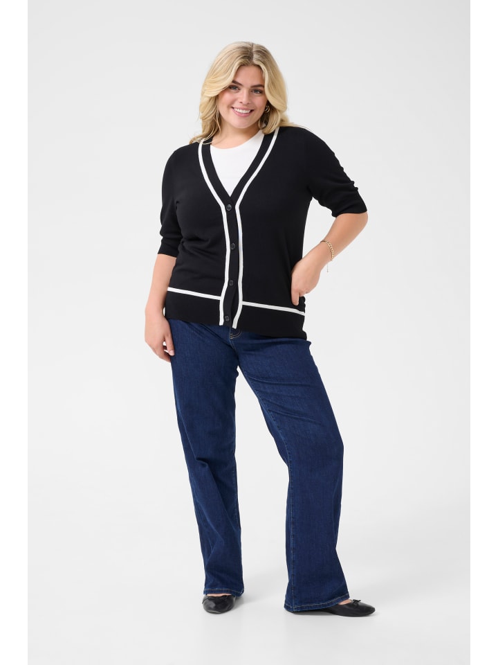 KAFFE curve Кардиган KCmallie стандартного кроя, цвет черный
KAFFE curve Кардиган KCmallie стандартного кроя, цвет черный