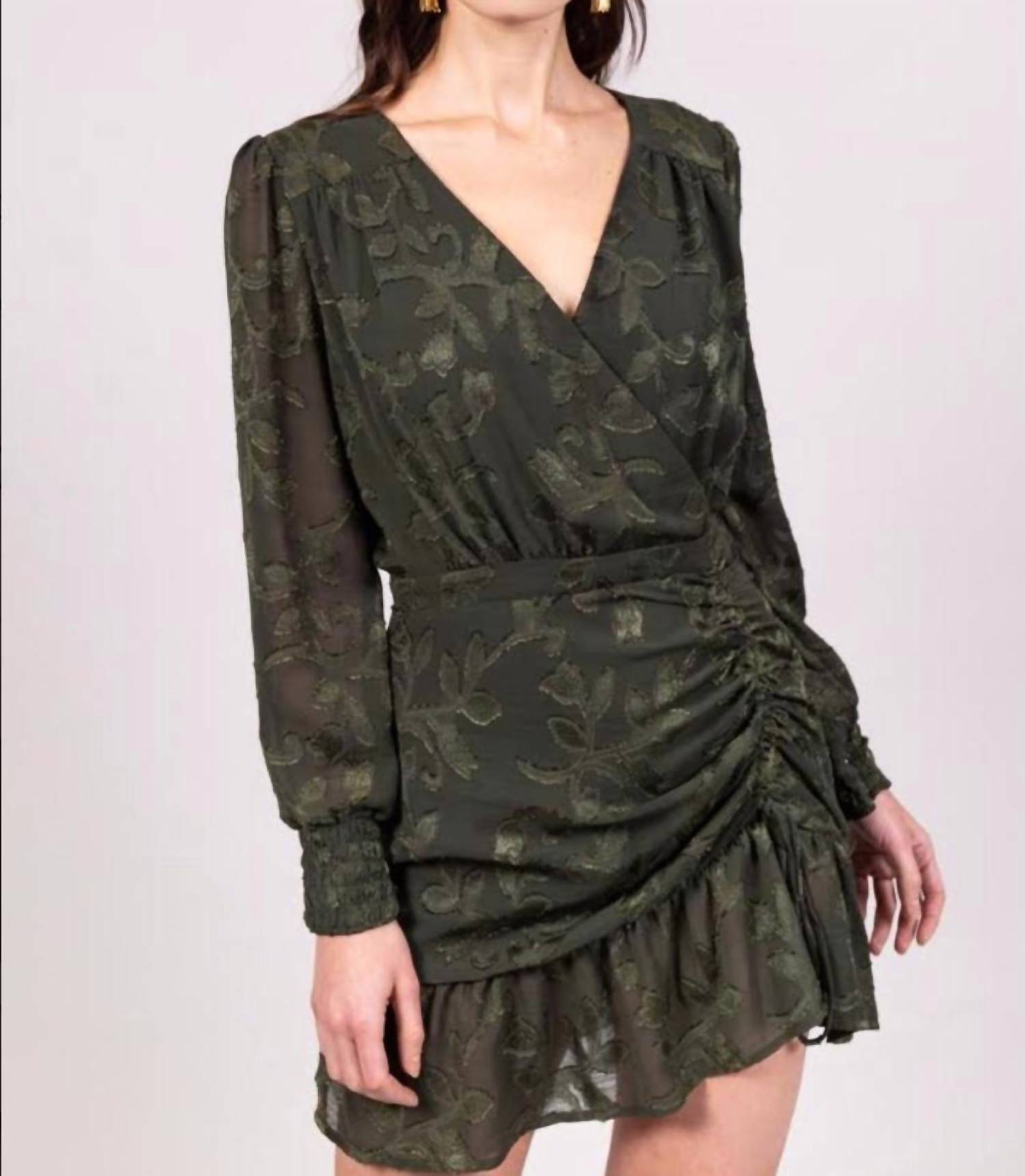 Мини-платье Envy зеленого цвета ALLISON NEW YORK
Мини-платье Envy зеленого цвета ALLISON NEW YORK