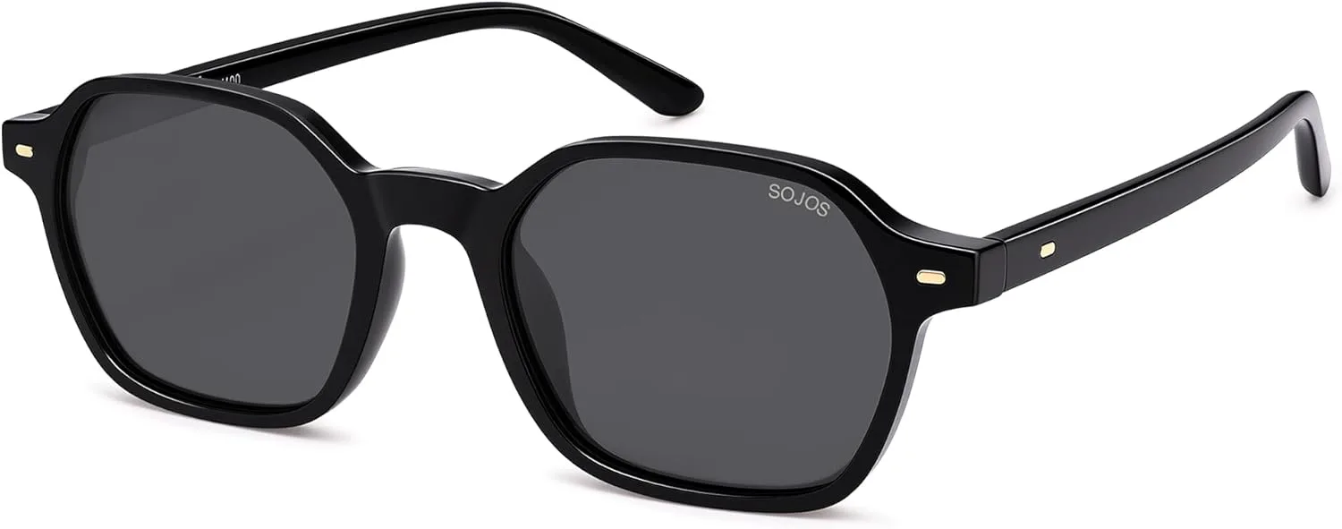 Солнцезащитные очки SOJOS Retro Square Polarized Sunglasses для женщин и мужчин, модные, в стиле 70-х, тонкие и изящные, модель SJ2674, Black Frame Grey Lens
Солнцезащитные очки SOJOS Retro Square Polarized Sunglasses для женщин и мужчин, модные, в стиле 70-х, тонкие и изящные, модель SJ2674, Black Frame Grey Lens
