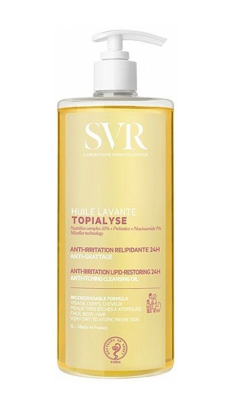 SVR Topialyse Huile Lavant моющее масло, 1000 ml
SVR Topialyse Huile Lavant моющее масло, 1000 ml