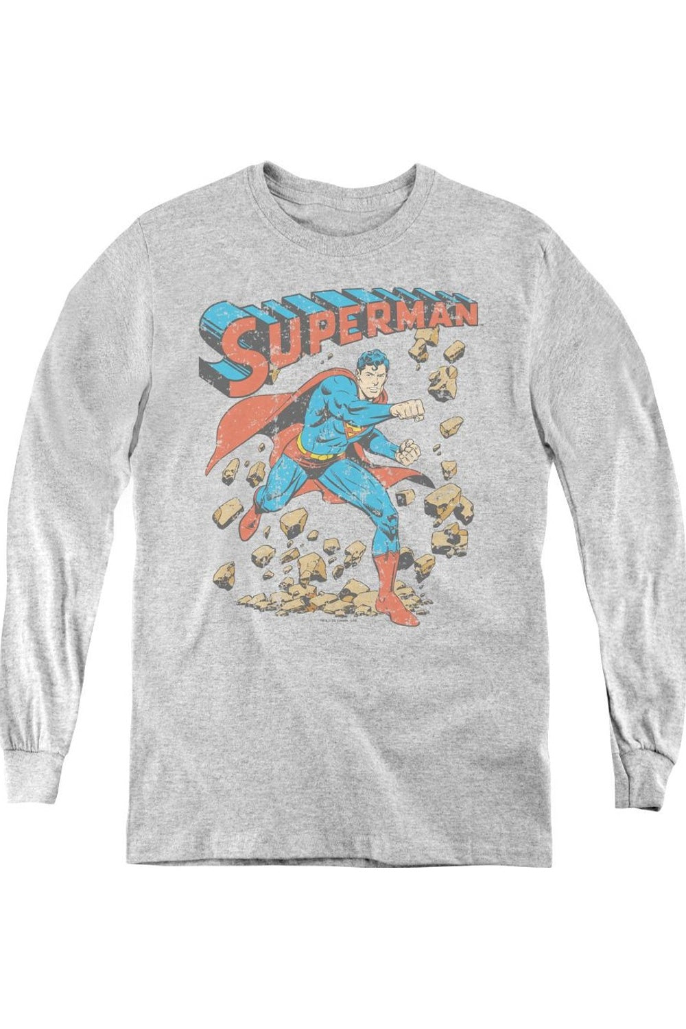 Футболка с длинным рукавом "Супермен злится на камни" для молодежи Gildan, Athletic Heather
Футболка с длинным рукавом "Супермен злится на камни" для молодежи Gildan, Athletic Heather