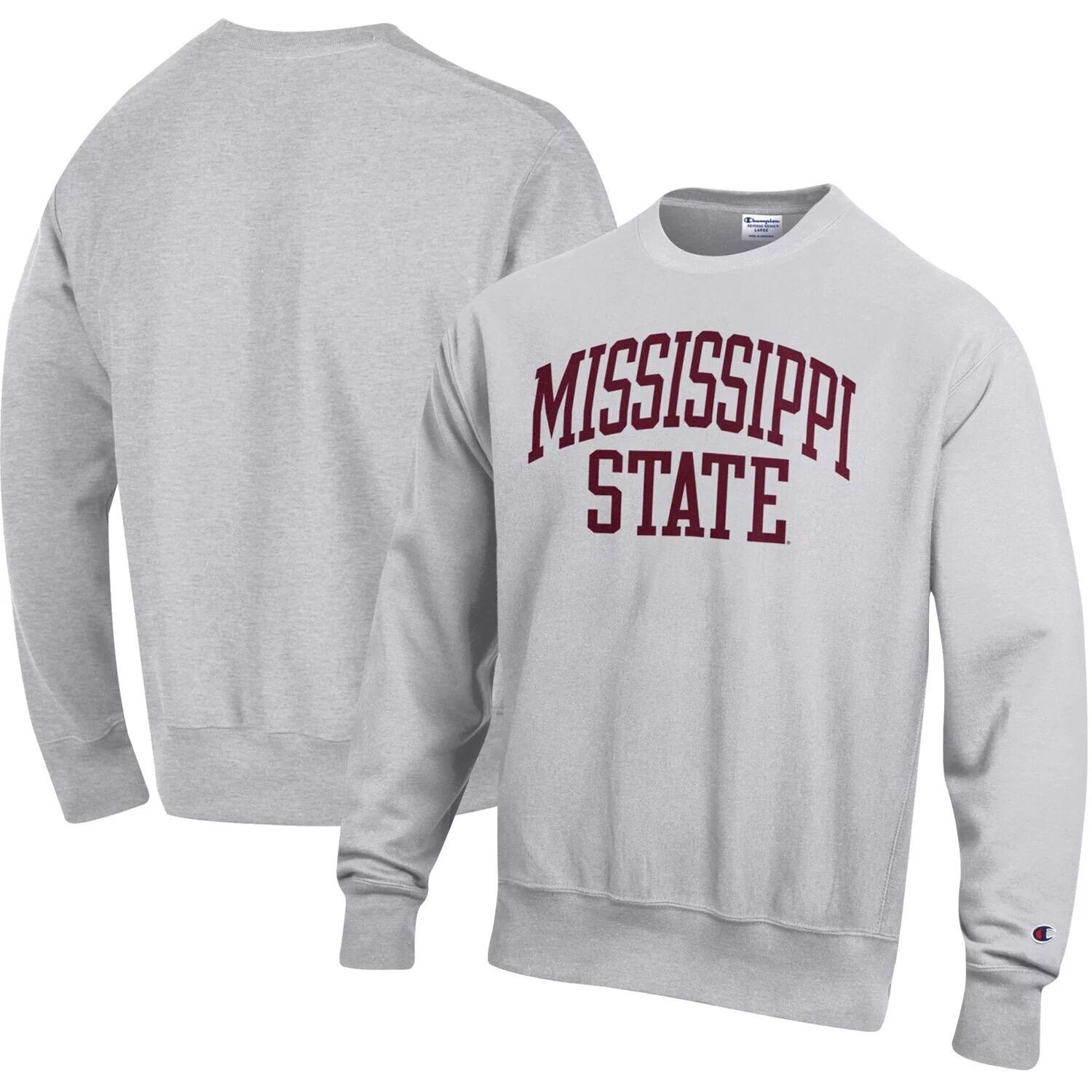 Мужской серый пуловер с принтом Mississippi State Bulldogs Arch обратного переплетения Champion
Мужской серый пуловер с принтом Mississippi State Bulldogs Arch обратного переплетения Champion